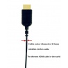 Ultra dünnes Mikro HDMI auf Standard HDMI Kabel 70cm