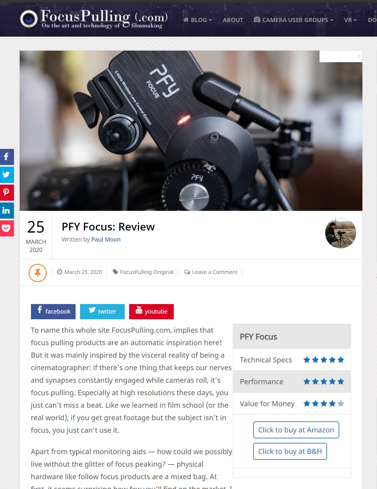 PFY Focus: Review durch FocusPulling.com