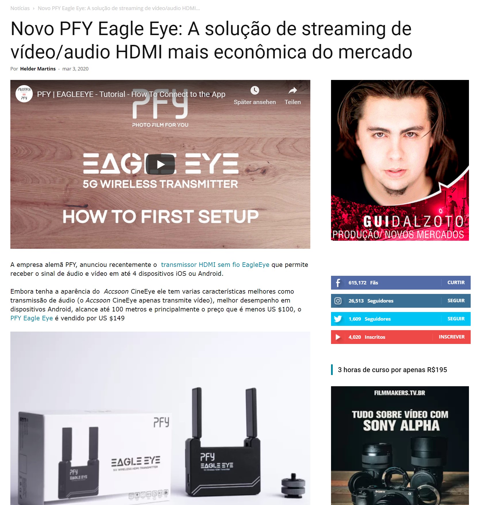 Filmmakers.br stellt EagleEye in Brasilien vor