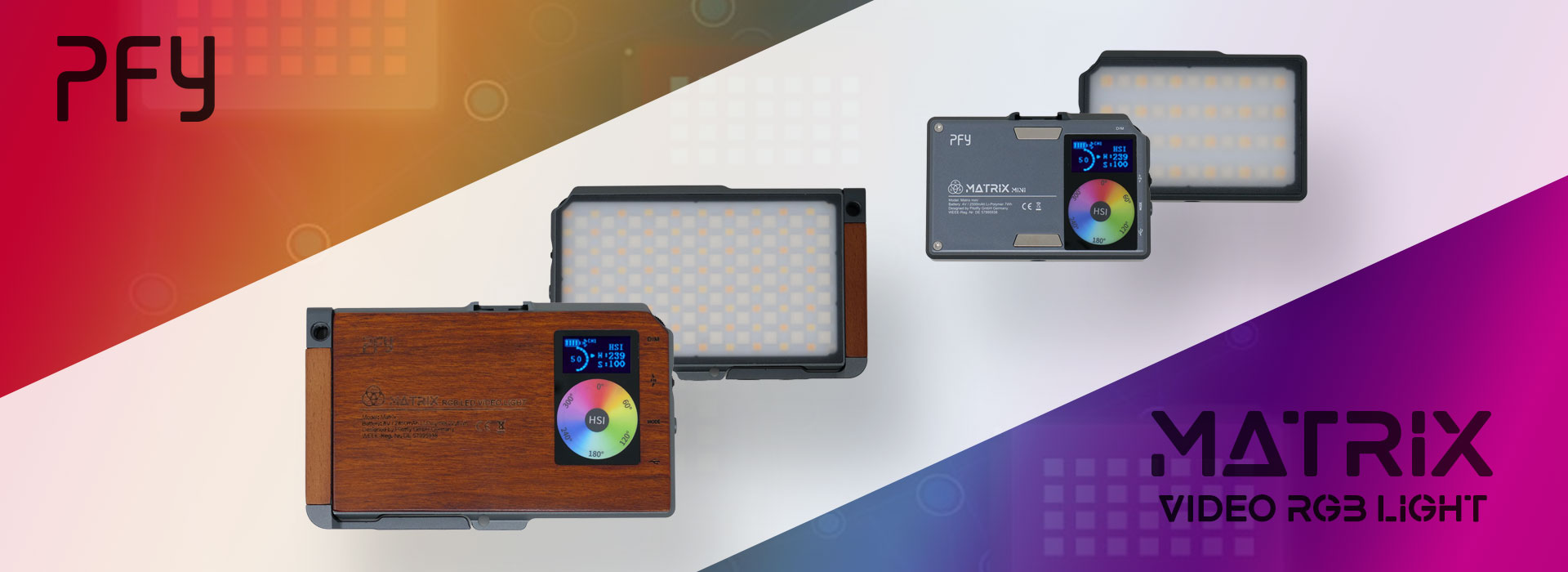 Matrix RGBCW Videolicht