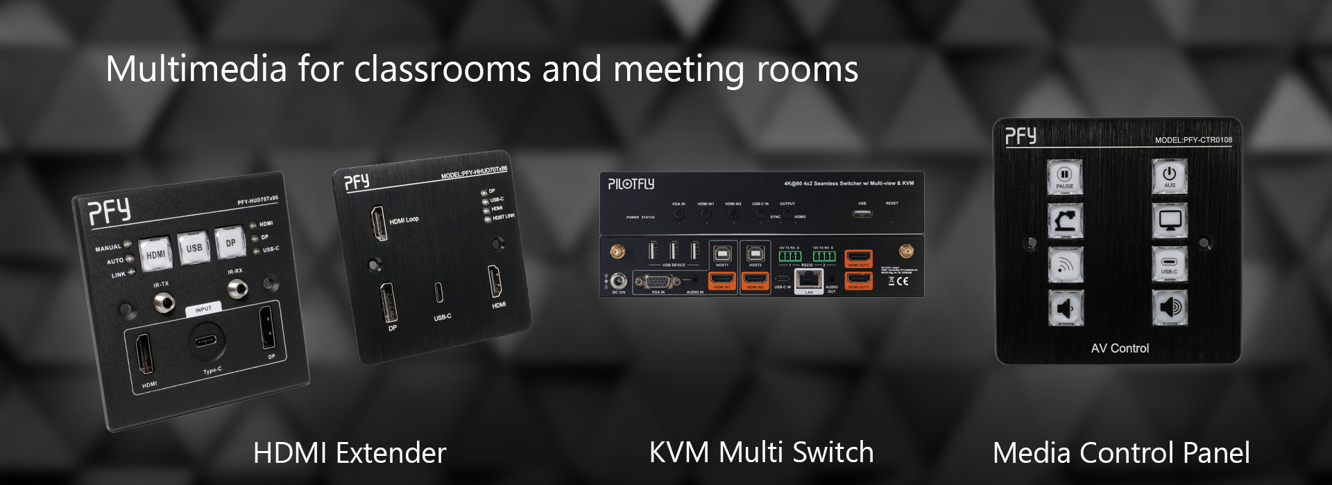 Multimedia for classrooms and meeting rooms